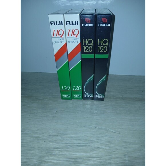 Lot Of 4 Fuji Film VHS Blank Video Tapes 6 hours HQ 120 High Quality USA Made - Picture 3 of 16